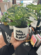 Signature Series Planters - cats, books & plants