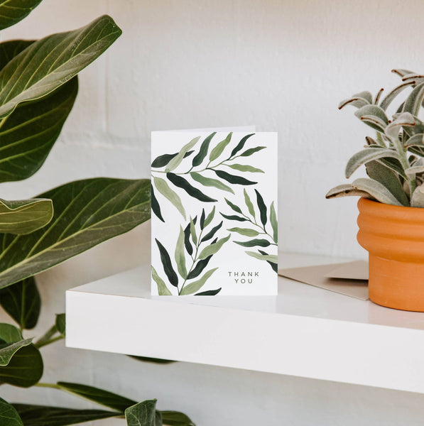Eucalyptus Thank You Greeting Card