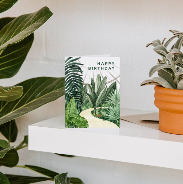 Conservatory Happy Birthday Greeting Card