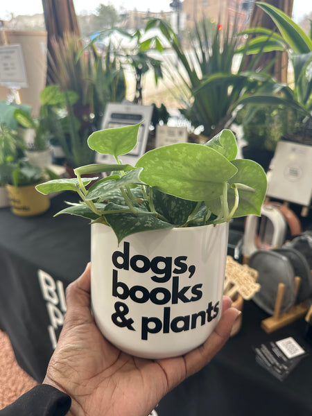 Signature Series Planters - dogs, books & plants