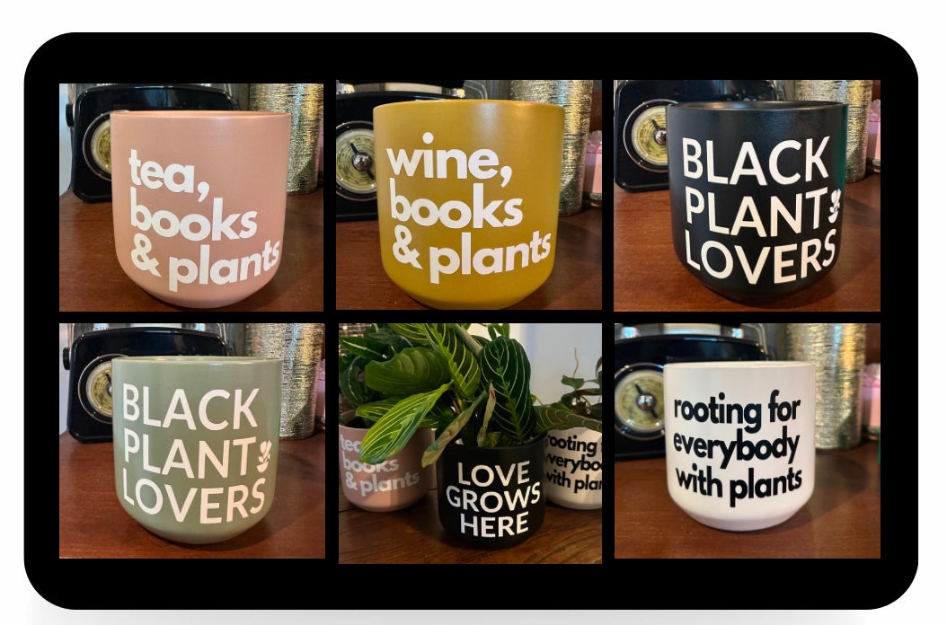 Signature Series Planters - dogs, books & plants