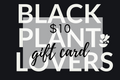 Black Plant Lovers Gift Card