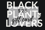 Black Plant Lovers Gift Card