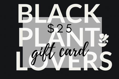Black Plant Lovers Gift Card