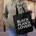 Black Plant Lovers Logo Tote - Black